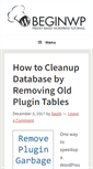 Mobile Screenshot of beginwp.com